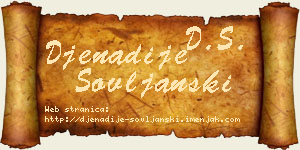 Đenadije Šovljanski vizit kartica